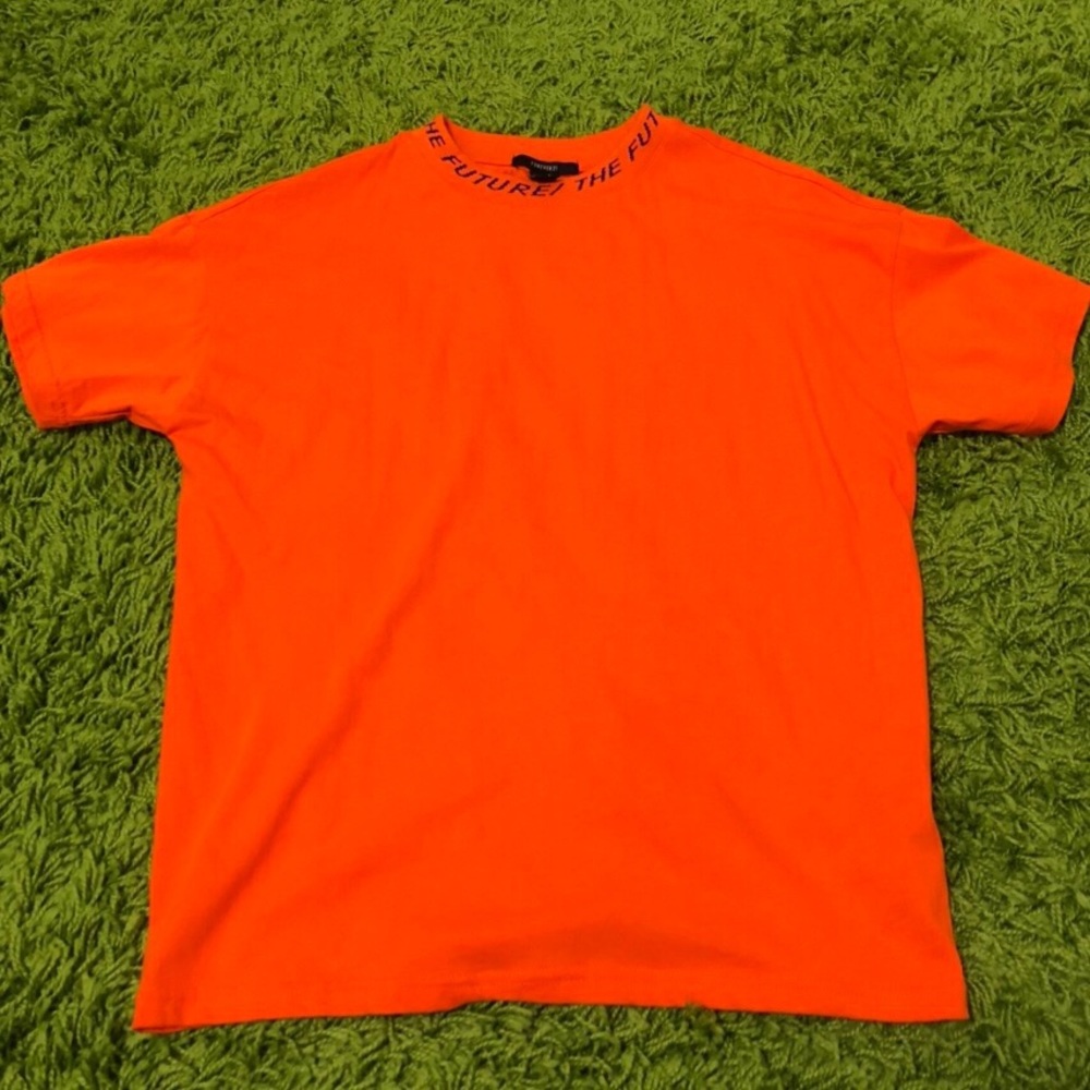Oversized neon orang t-shirt NWOT